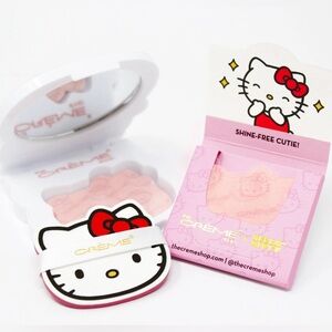 The Crème Shop Hello Kitty Mattifying Blotting Paper + Reusable Mirror Compact
